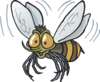 Bee Flying Clip Art